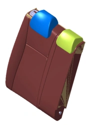 Right Side Rear Seat Backrest (HCr PE)