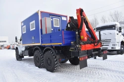 Special Van Truck with Crane Manipulator on Ural 4320 Chassis