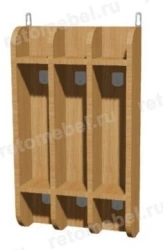 Wall-Mounted Towel Rack for Three Towels