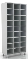 Medical Filing Cabinet with 27 Open Shelves, Model 105-004-4