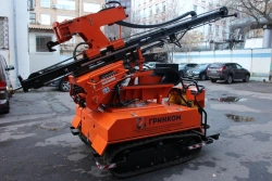 Compact Self-Propelled Pile Driver MSU for Barrier Posts