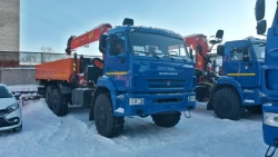 Hydraulic Crane Truck for Special Operations on KAMAZ 43118 - Model 41K37N-U9