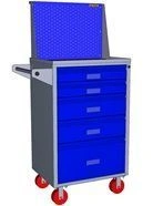 Tool Cart with Perforated Screen