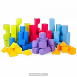 Geometric Shapes Constructor Set - 60 Pieces