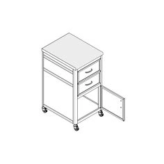 Mobile Material Storage Cabinet MA-9