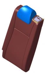 Left Rear Seat Backrest (HCr PE)