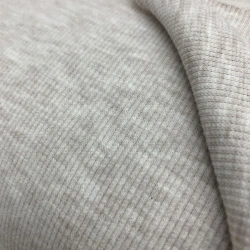 Melange Knit Fabric Cotton-Polyester Blend 70% Cotton, 30% Polyester