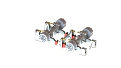 Dual-Axis Axle Assembly 9333125.20.000: Wheel Axle 9323313.00.000 on Spring-Balanced Suspension U31-0N.30.000