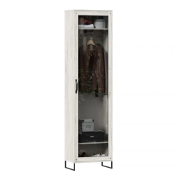 Sydney Single Glass Door Cabinet LD.672030.000 PV (White Craft Oak)