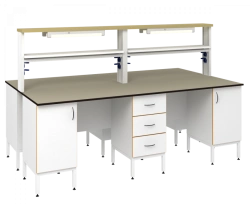 Laboratory Island Table 2400 OFLg for Multiple Users