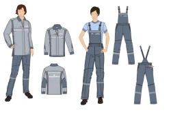 Women's Protective Workwear Set (Jacket-Shirt & Bib Overalls) for Transneft Employees