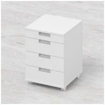 Mobile Storage Cabinet with 4 Drawers and Organizer