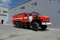 Fire Tanker Vehicle AC-6, Model 58812B on Ural-5557 Chassis
