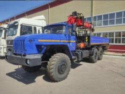 Special Cargo Truck with Crane Manipulator for Heavy Lifting BORUS 4221