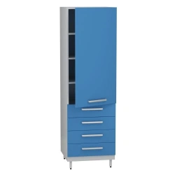 Medical Storage Cabinet with Adjustable Shelves, Model DM-4-101-16.K2.F4