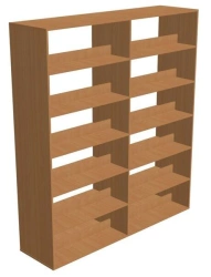 Library Shelves 90x30/51x190 cm - LDP (Maple, Alder)