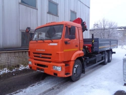 Multifunctional Vehicle with Hydraulic Crane KMA on KAMAZ 43118 Base 41K02N-U3