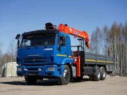 Multi-functional Vehicle with Hydraulic Crane KMA on KAMAZ 65117 Base 64K33N-U5