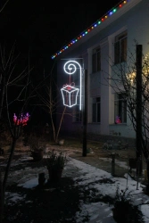 Decorative LED Panel "Magic Chest" - Outdoor Light Fixture with Brackets (Modification 220)