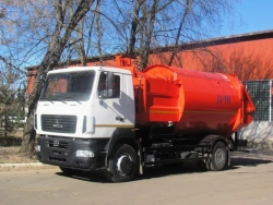 Side-Loading Garbage Truck KO-449-35 (based on MAZ-5340S3, MAZ-5340S5, MAZ-534026)