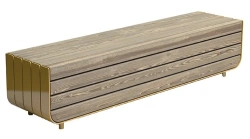 Wooden Bench for Offices and Public Spaces, Model 10054