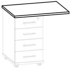 Elegant Top for Cabinet 8664 Series "Galant