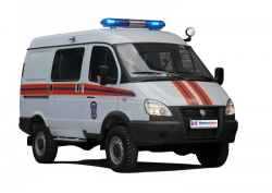 Medium-Sized Emergency Rescue Vehicle (ASM-ST) N1GSB Modification N1SBAS on GAZ 27527 Base with Gasoline Engine