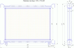 Oil Radiator for Hydraulic Systems TЛК-4.1714.000