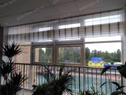 Satin Blackout Roman Curtain