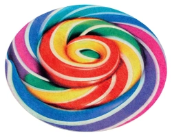 SHAHINTEX SILK PHOTOPRINT Round Carpet "Lollipop" d-61