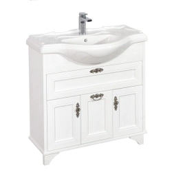 Classic White Oak Bathroom Vanity Aquaton Idel 85 Model 1A195601IDM701