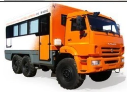 Specialized Passenger Transport Vehicle NEFAZ-4208-35 on KAMAZ-5350-42 Chassis