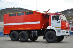 Firefighting Vehicle Sleeve AR-2, Type 58815K43118, Modification AR-2 (5350) on KAMAZ-5350-D5 Chassis