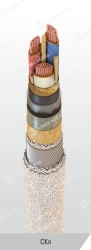 Power Cable with Copper Conductors and Paper Insulation, 6-10 kV