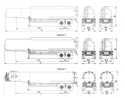 Round Section Tank Semi-Trailer UST 94652L for Bitumen Transport