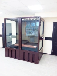 Metal Cabin for Defendants in Courtroom - Judicial Furniture