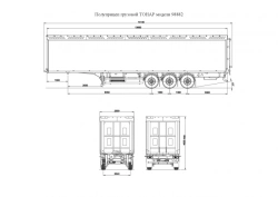 Tonar 98882 Cargo Semi-Trailer for Transportation of Livestock