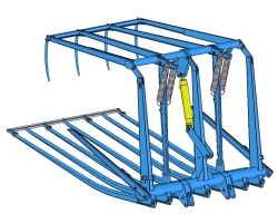Universal Agricultural Loader Replaceable Working Tool - Rake Grate PKU-0.8-4