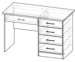 Single Pedestal Desk C1 Pod
