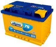 Lead-Acid Starter Battery 12V 75Ah for Automotive Use - АКБ 6СТ-75VL 316300370301001