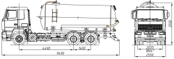 Vacuum Tanker MV 4680G5-40 on MAZ 6501C5 Chassis