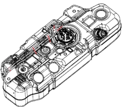 Plastic Fuel Tank for Sobol-NNTruk and Sobol-NN BUS/VAN Diesel A21R22.1101006-40