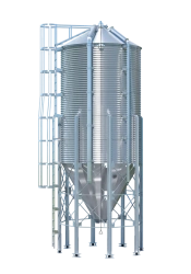 Metal Silo with Conical Bottom for Feed Storage SKFA10.9-2-2.1-2