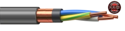 Power Cable with Low Smoke PVC Insulation 3x1.5mm² KKФ