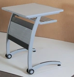 Single Student Desk on Wheels with Fixed Top, Model UK-2018/1