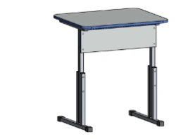 Single Desk P.O.2 - Metal Office Furniture