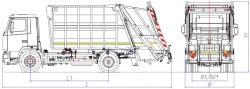 Rear Loader Garbage Truck MK-3542-03
