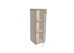 Narrow Single-Door Shelf Unit 406*402*1220 mm AssUZ-2