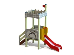 Fortress-Themed Children's Play Complex DIC 1.39, 700mm Height