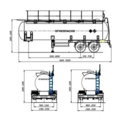 FOXTANK Semi-Trailer Tank PPC 966697 with Axle Units AVG Excl AXL-01 Series